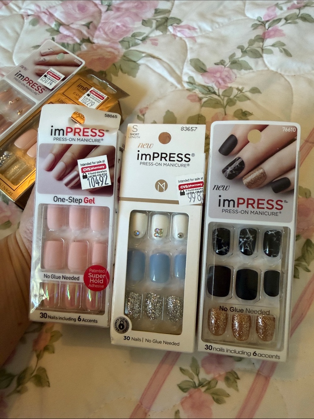 Bundle of 10 impress by kiss press on nail sets - Picture 4 of 5